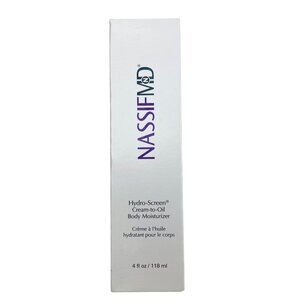 Nassif MD Hydro-Screen Cream-To-Oil Body Moisturizer 4 oz. Hydrating - Sealed